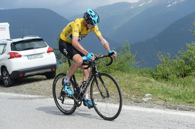 Chris Froome (Team Sky) finishes seventh on the stage and loses the overall race lead to Alberto Contador (Tinkoff Saxo)