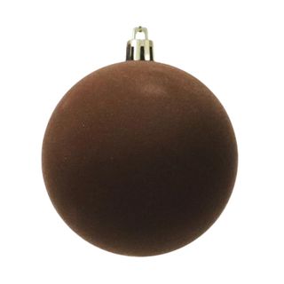 Brown Velvet Ornaments Balls 