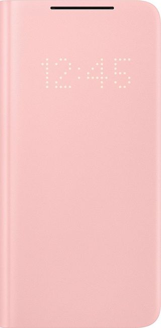 Galaxy S21 LED Wallet Cover Pink