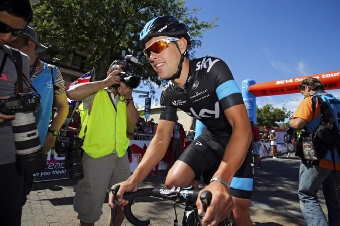 Richie Porte gets ready to race