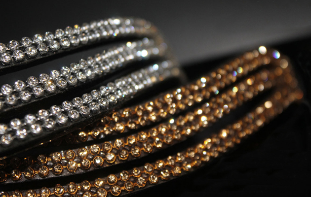 Three Row Elegant Browband Stampede