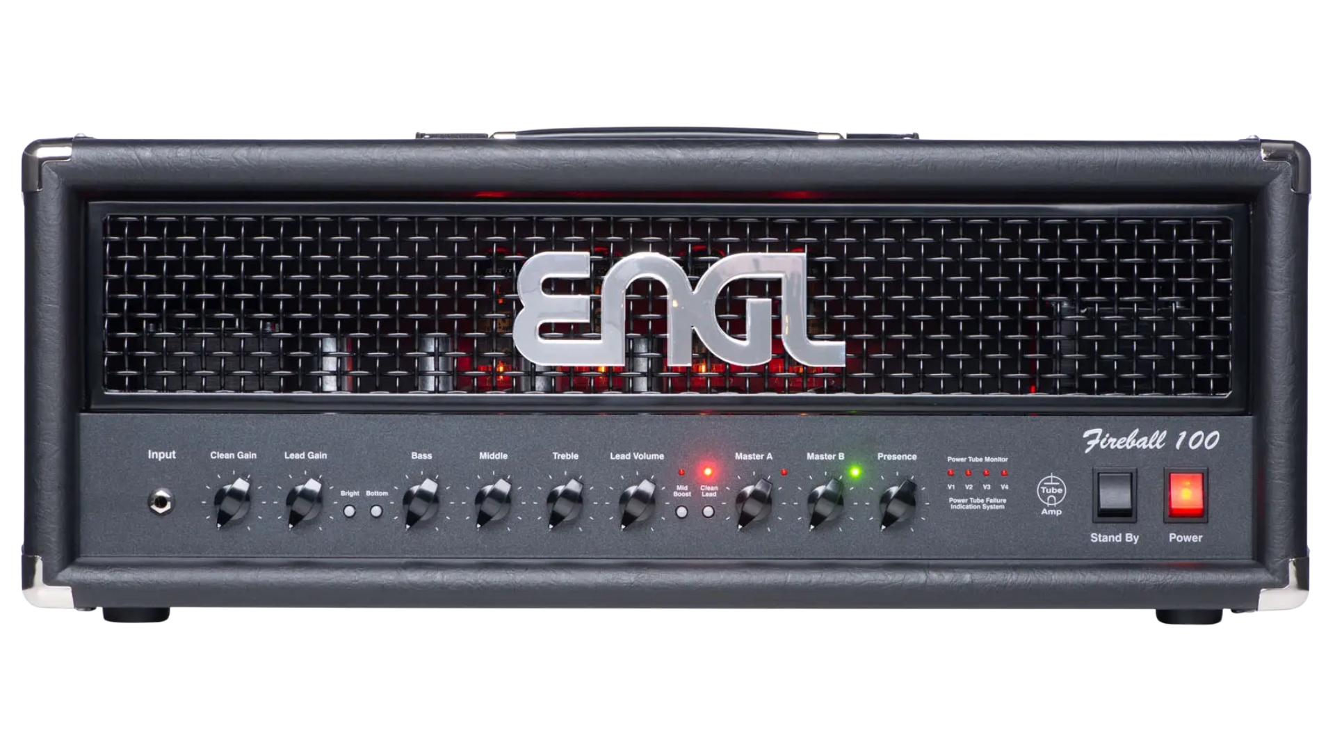 An ENGL Fireball 100 tube amp head