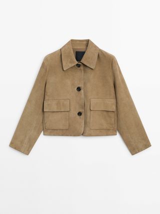 Massimo Dutti, geteilte Wildlederjacke