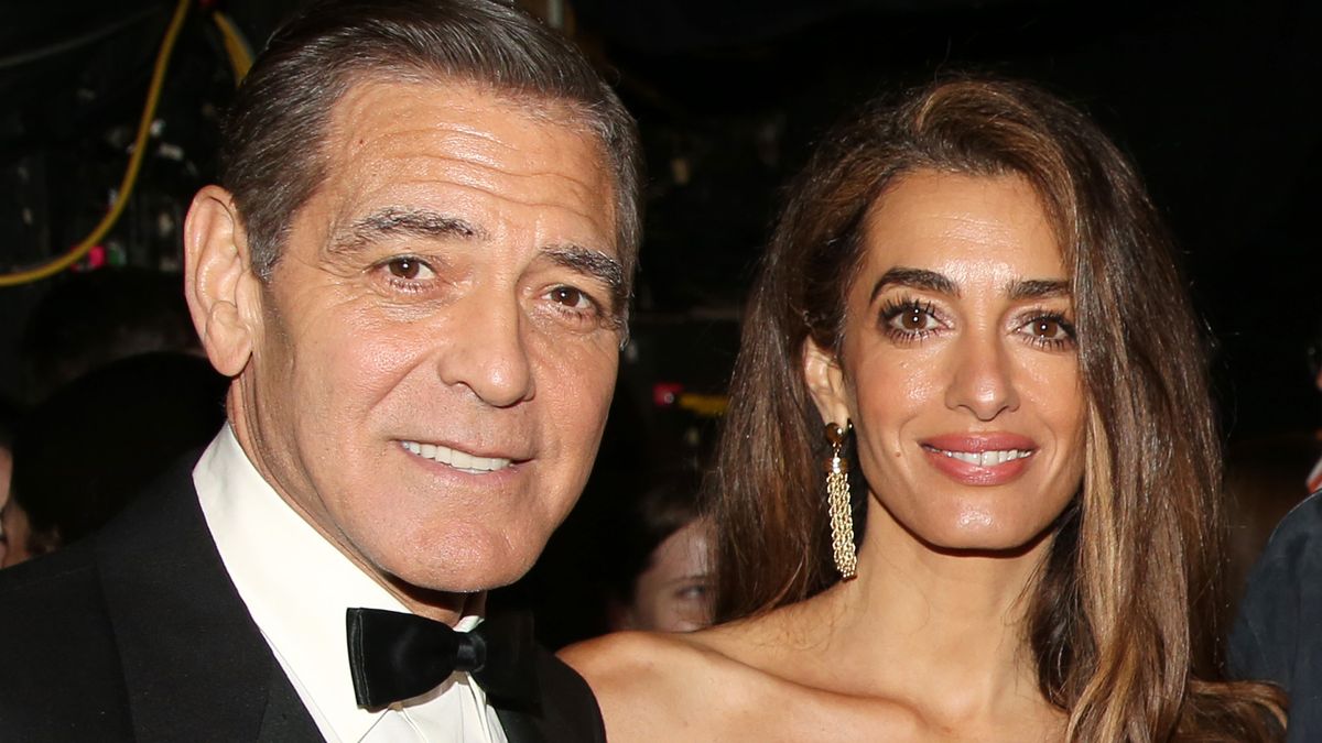 Amal Clooney Styles a Lace Gown for Broadway Date Night With George | Marie  Claire, image size:1200x675