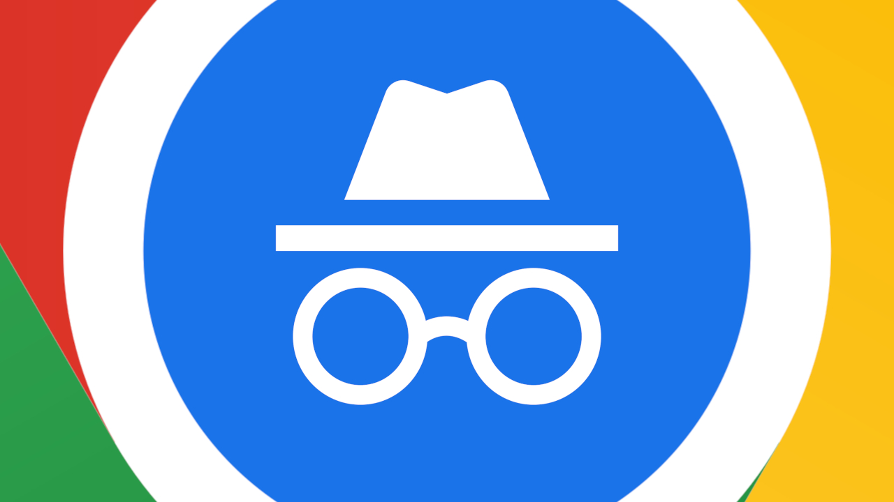Graphic showing Google Chrome's Incognito Mode icon inside of the Google logo.