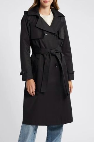 Double Breasted Belted Trench Coat