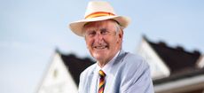 England Cricketer Ted Dexter at his local Cricket Club, Wolverhampton