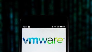 VMware app splash screen on a computer screen