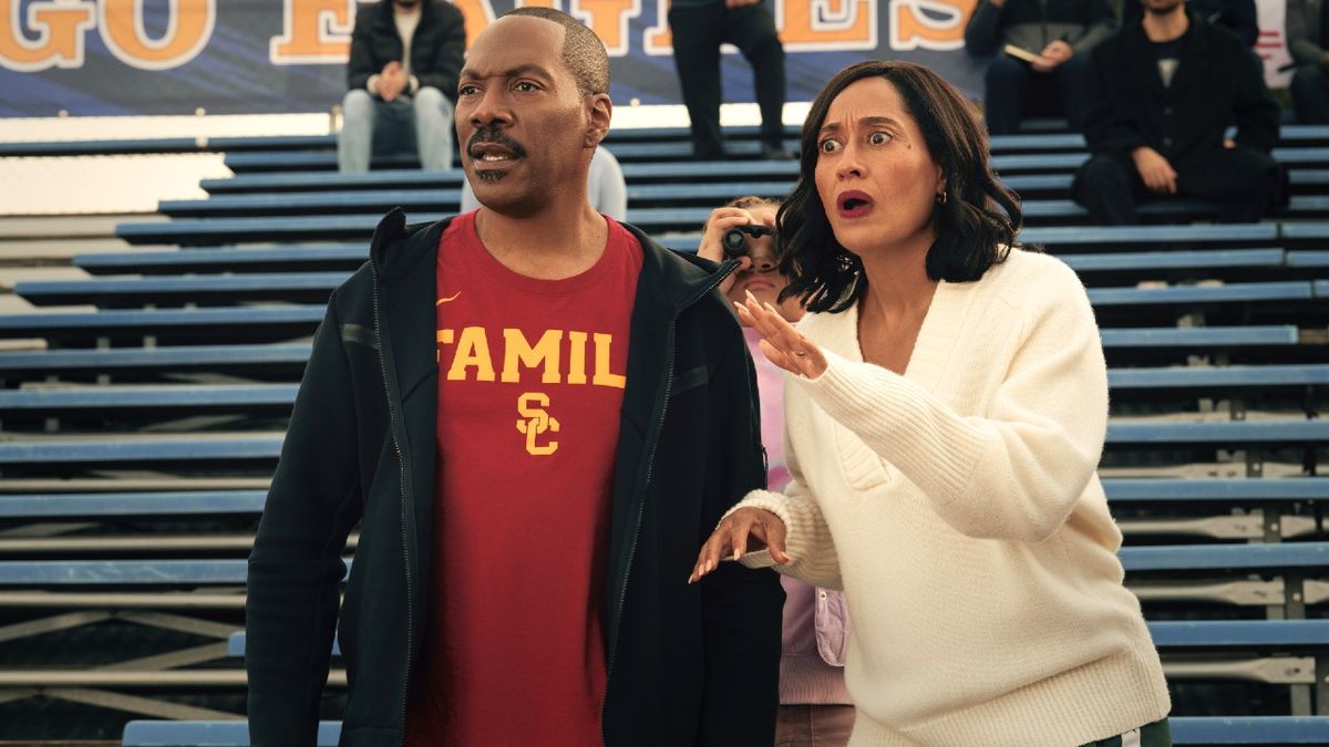 Eddie Murphy and Tracee Ellis Ross in Candy Cane Lane