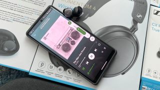 Lowering the volume on the Sennheiser Momentum True Wireless 3