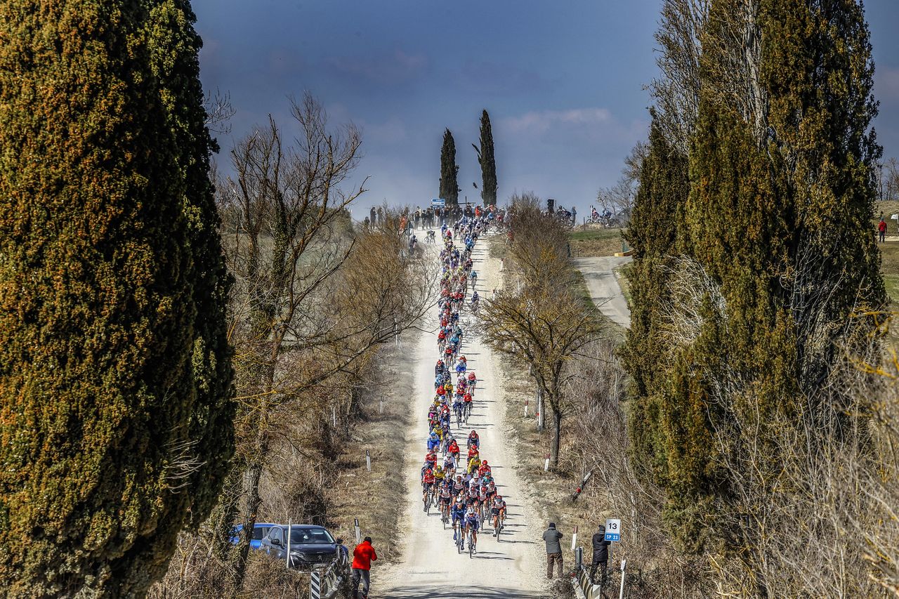 Strade Bianche 2022 16th Edition Siena Siena 184 km 05032022 Scenery photo Luca BettiniSprintCyclingAgency2022