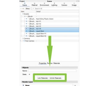 KeyShot rendering tips: Link materials