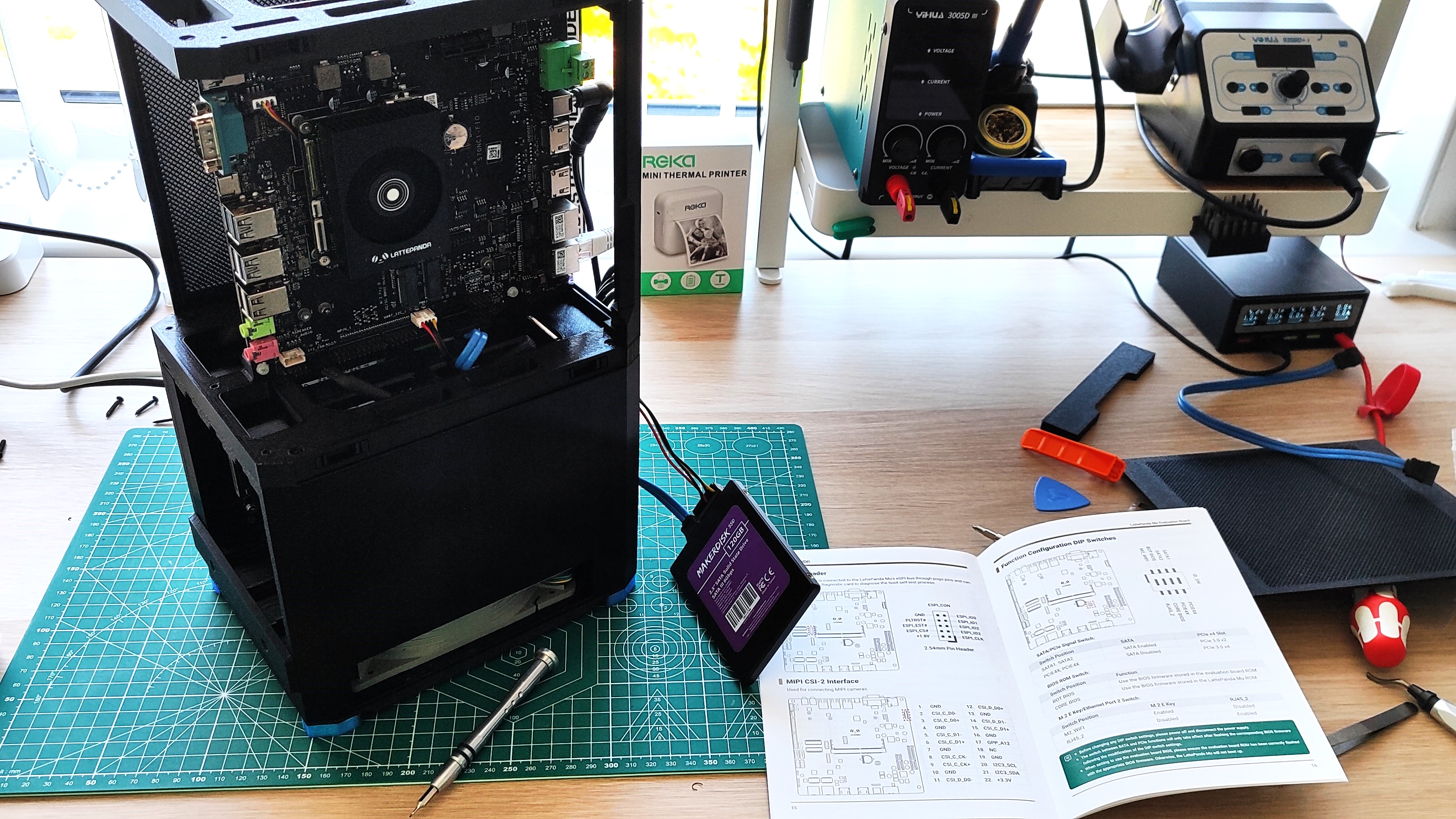3D printed server debugging