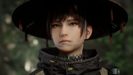 A woman wearing a hat