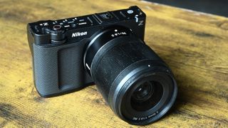Nikon ZR video camera on a table