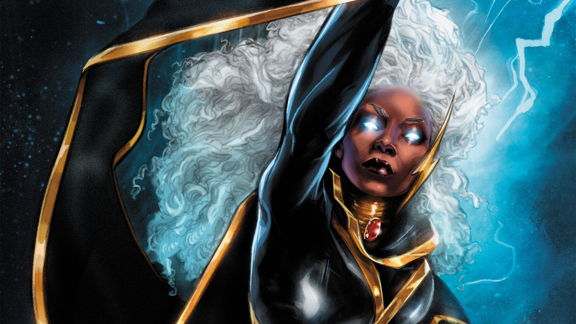 Joëlle Jones summons the thunder for her majestic new Storm #1 variant cover