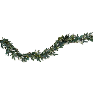 250cm Pre Lit Foraged Winter Garland