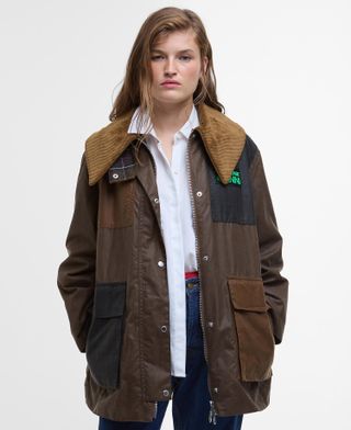 Barbour X Ganni Waxed Duffle Coat