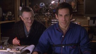 Jack and Greg laughing during lie detector test in Meet the Parents