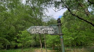 A sign on the West Highland Way