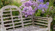 Heritage style, weather timber bench