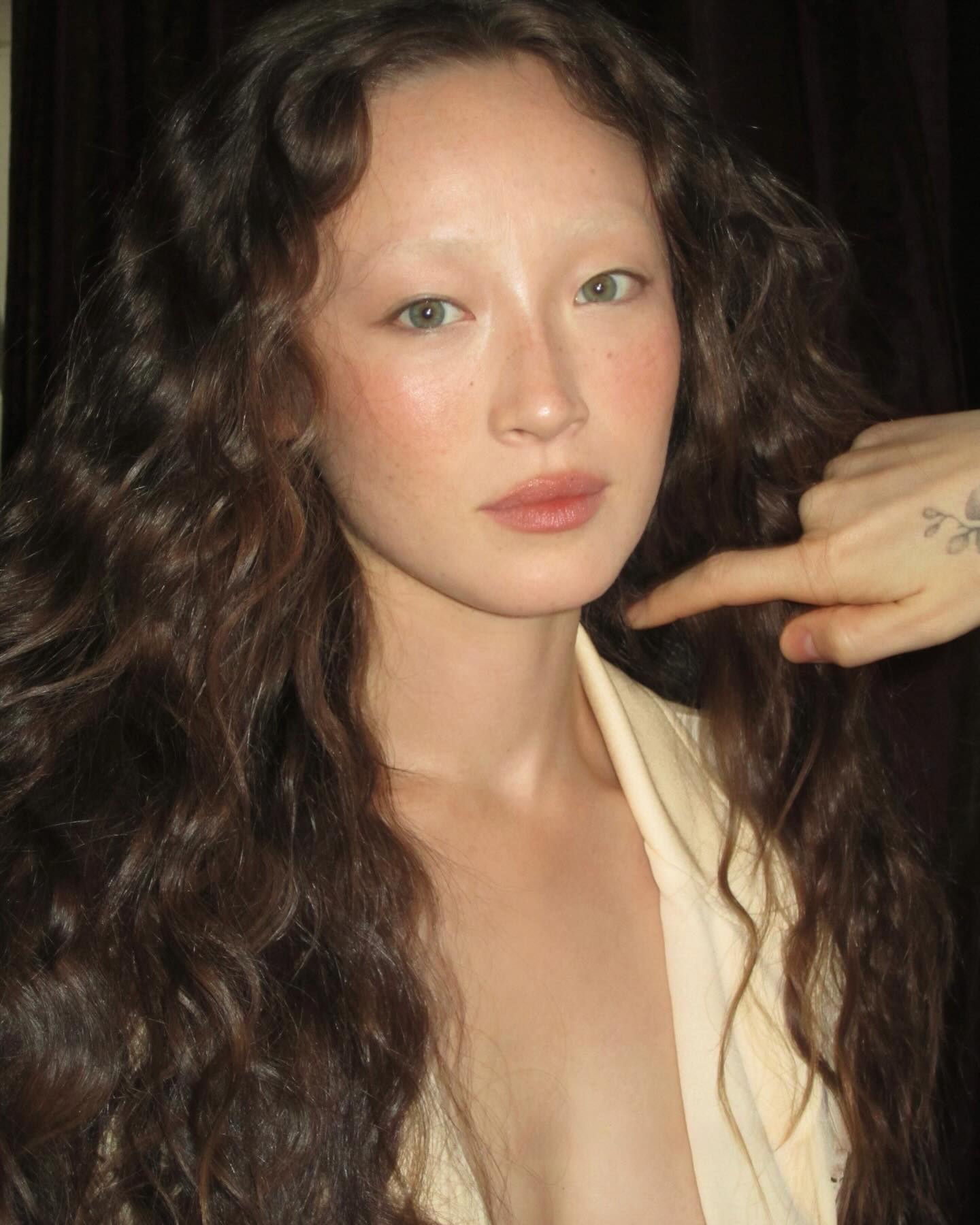 Havana Rose Liu with brushed-out curls