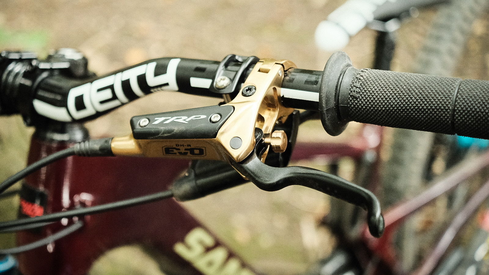 Gold Mountain Bike Brake Handle Hydraulic Brakes Gold Mountain