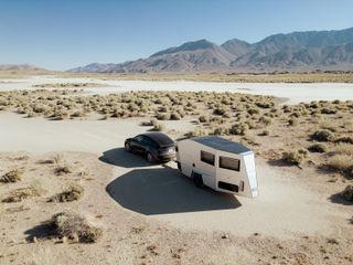 The Polydrops P21 travel trailer