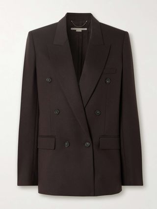 Doubled-Breasted Oversized Wool Blazer