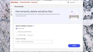 McAfee Total Protection Essential Fileshredder