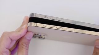 iPhone 14 Pro Max replica unit compared to iPhone 13 Pro Max