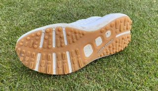 The sole of the Under Armour Phantom Golf Shoe