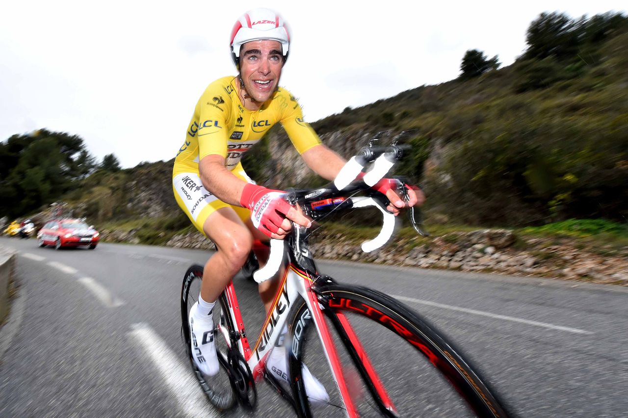 Tony Gallopin had to reliquish his jersey