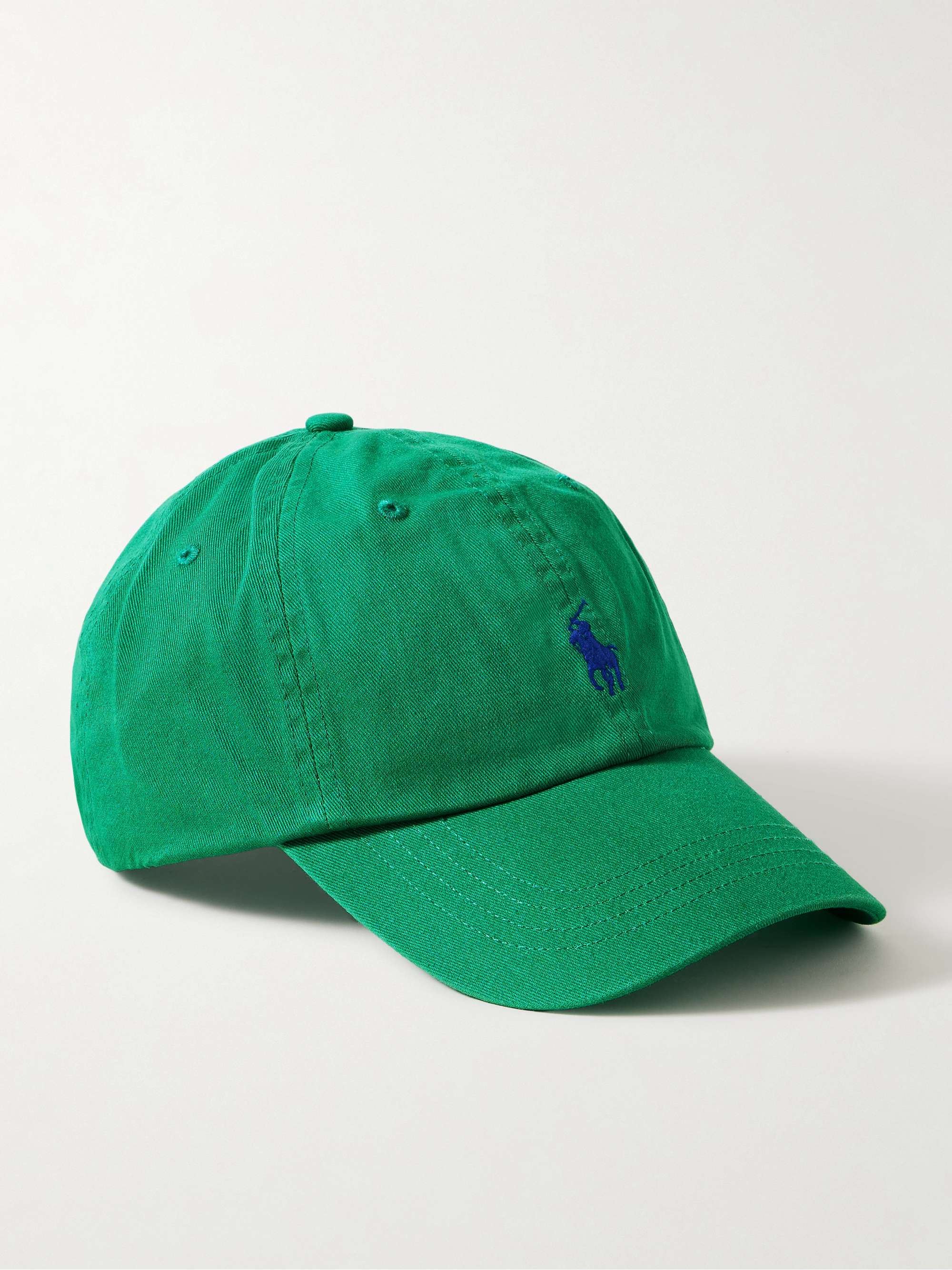 Embroidered Cotton-Twill Cap
