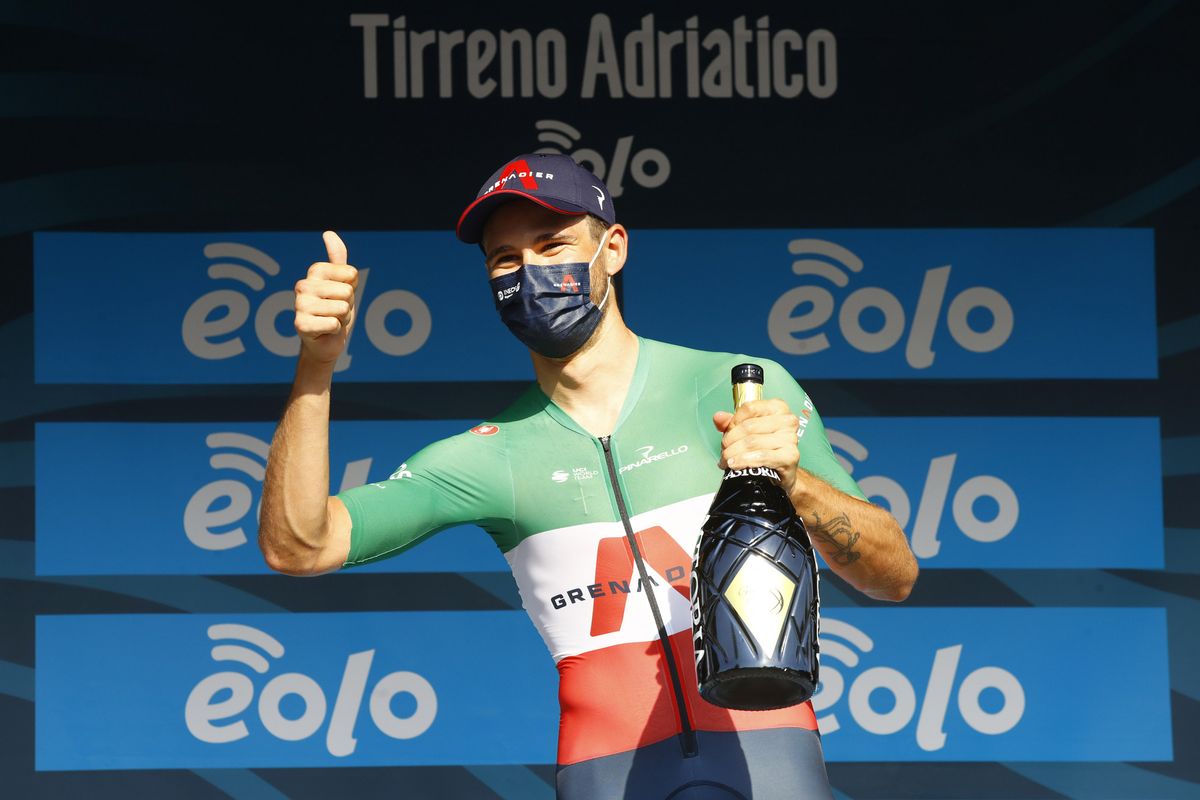 Tirreno Adriatico 2020 55th Edition 8th stage San Benedetto del Tronto San Benedetto del Tronto 101 km 14092020 Filippo Ganna ITA Ineos Grenadiers photo Roberto BettiniBettiniPhoto2020