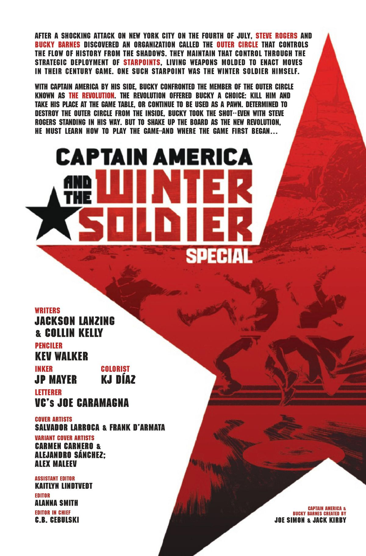 Captain America and the WInter Soldier Special #1 art