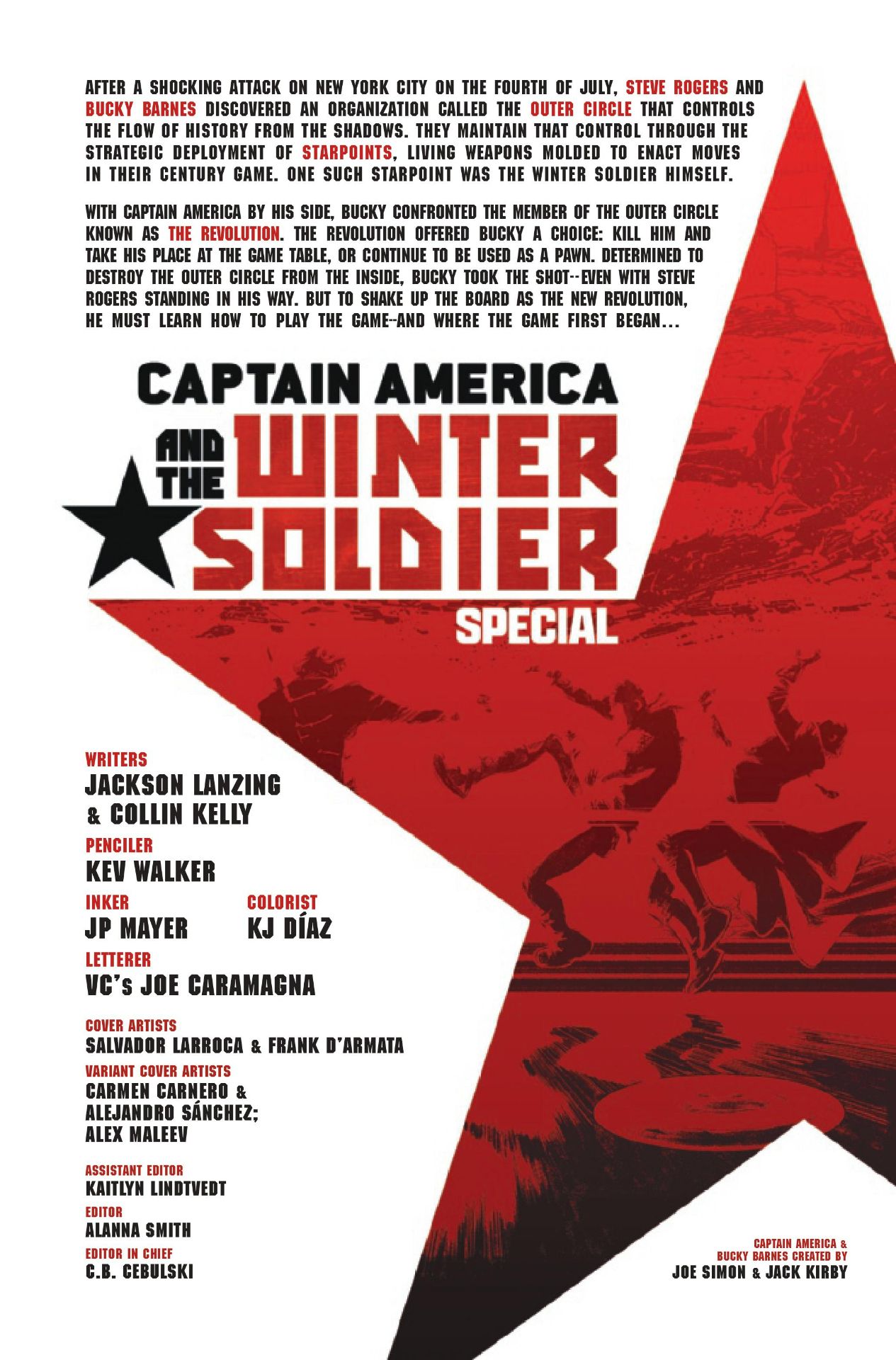 Captain America and the WInter Soldier Special #1 art