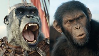 Stills from Kingdom of the Planet of the Apes