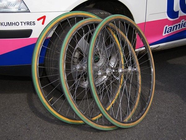 You can never have too many spare wheels when it comes to Paris-Roubaix.