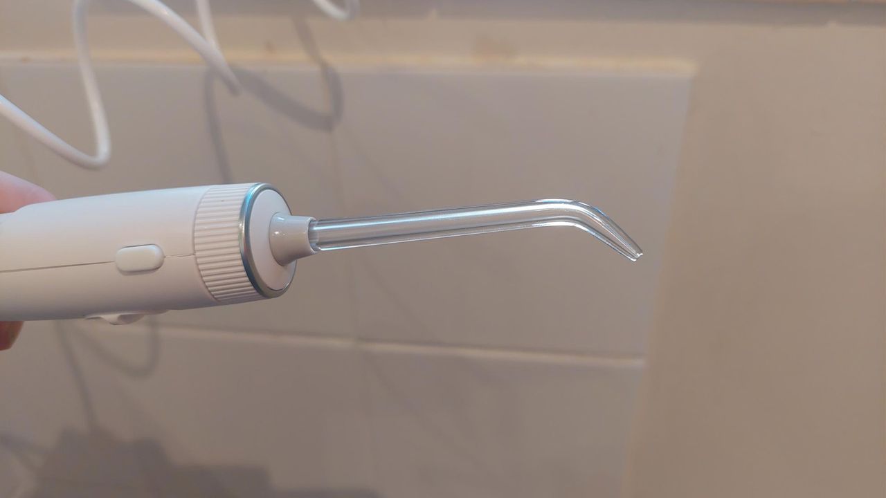 waterpik ultra water flosser being tested by Live Science contributor Lou Mudge