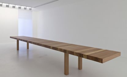 The limited edition made-to-measure 'La Table au Km', 2008-2011, by Jean Nouvel.