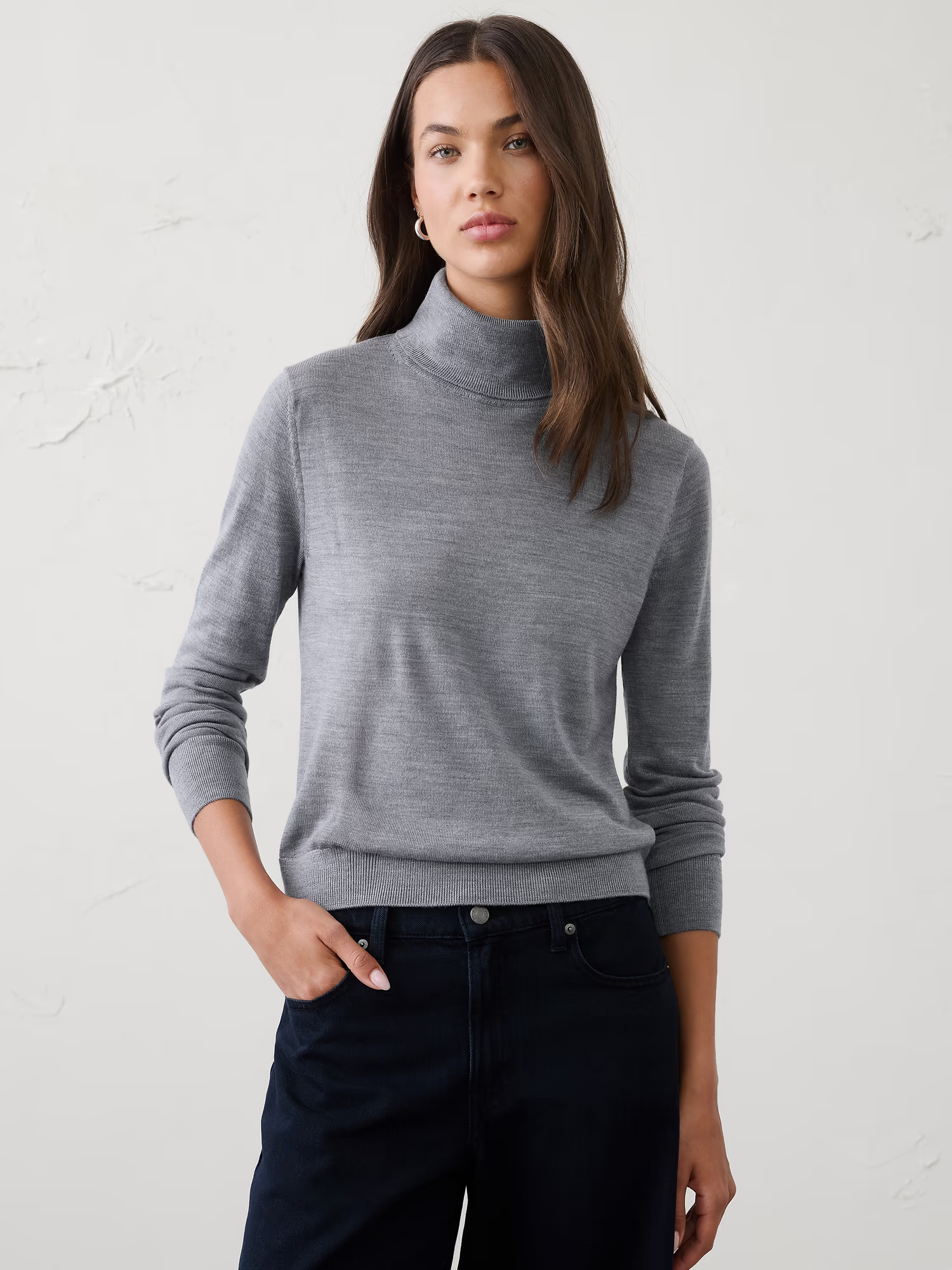 Banana Republic, Merino Wool Turtleneck Sweater