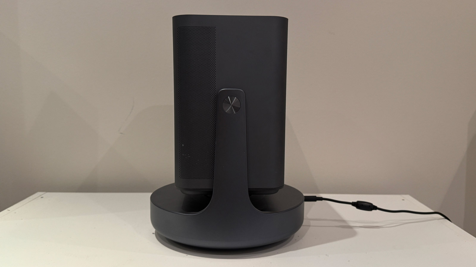 The Hisense C2 Ultra angled at 180º and viewed from the side.