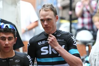 Chris Froome at the start