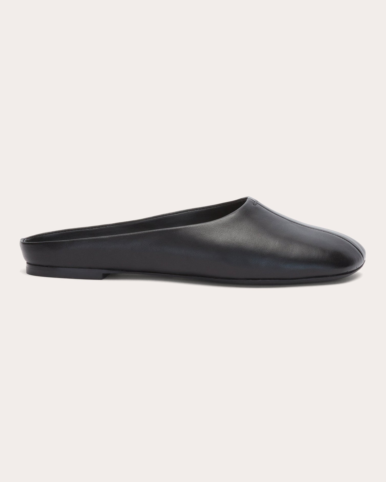 Id Leather Flat Mule