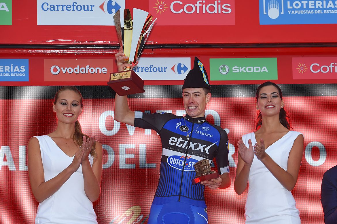 David de la Cruz (Etixx-Quickstep) winner of stage 9 of the Vuelta a Espana