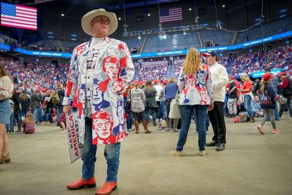 Trump fan at Kentucky rally