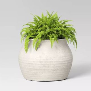 Sun Bleached Composite Indoor Outdoor Planter Pot Cream