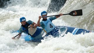 Men's Olympic canoeing in whitewater