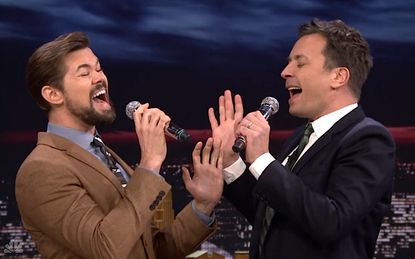 Jimmy Fallon and Andrew Rannell sing "True"